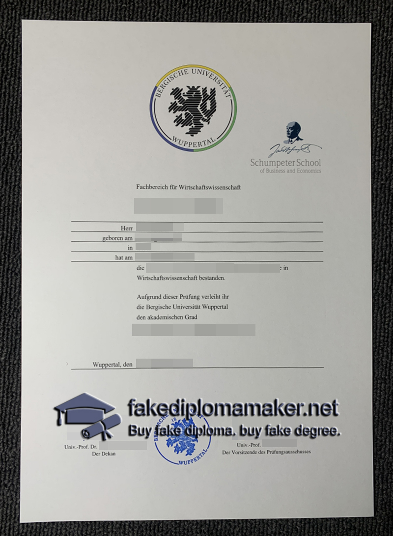 BUW diploma