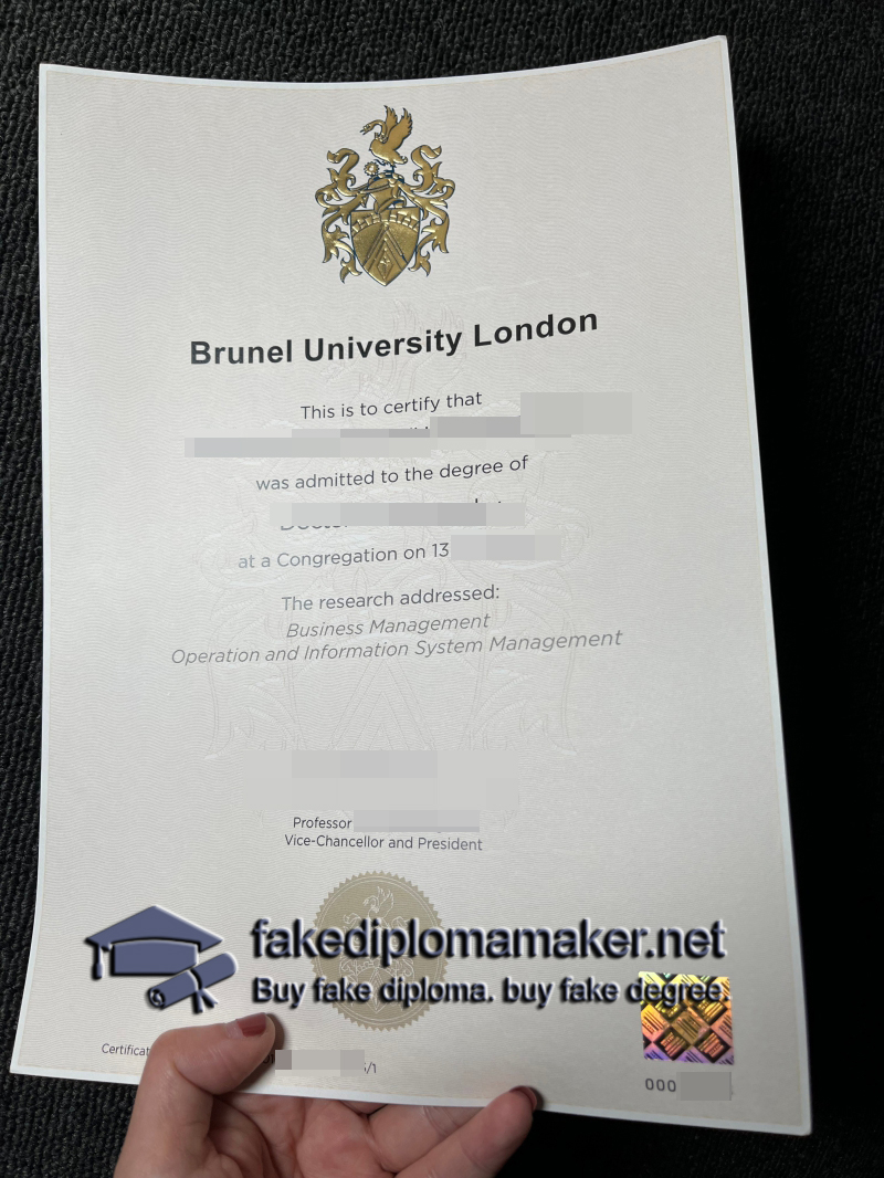 Brunel University London diploma