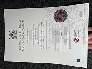 CIMA certificate copy