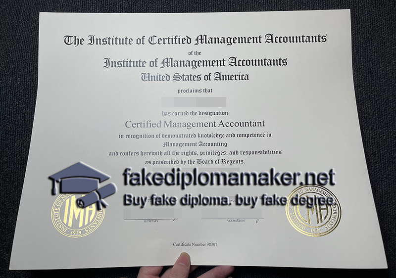 CMA certificate