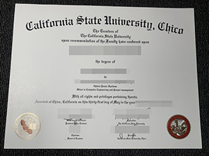 Chico State diploma copy