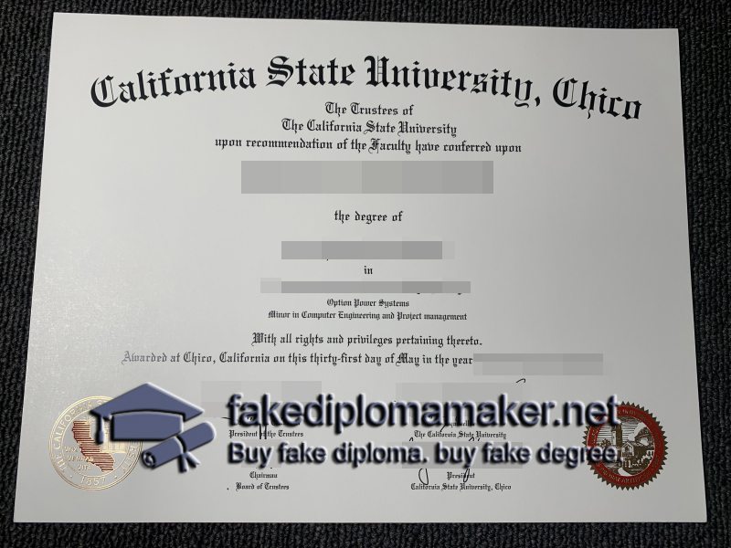 Chico State diploma