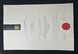 Curtin University diploma copy