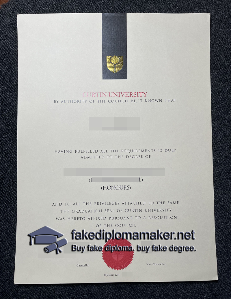 Curtin University diploma