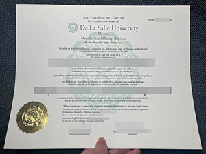 De La Salle University diploma copy