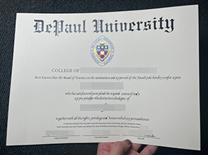 DePaul University degree copy