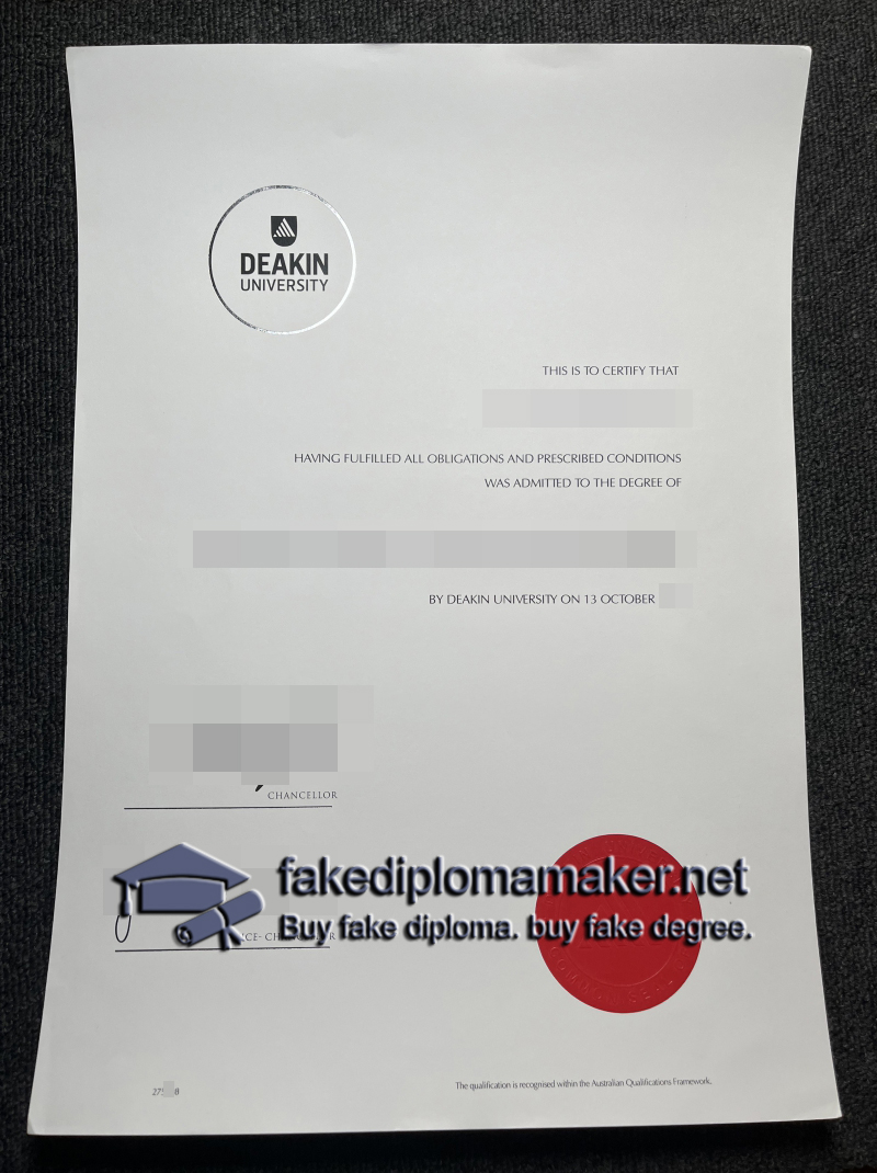 Deakin University diploma
