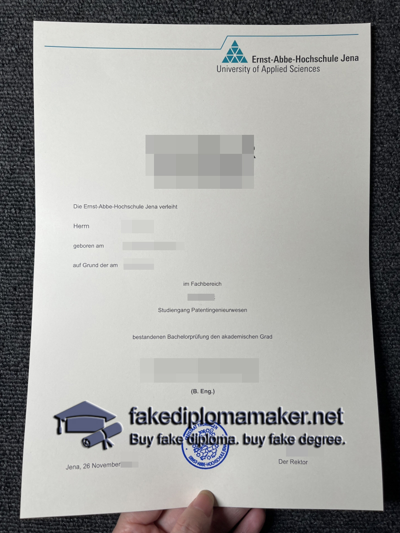 EAH Jena diploma