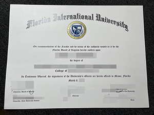 FIU degree copy