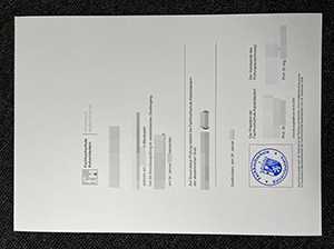 Fachhochschule Kaiserslautern diploma copy