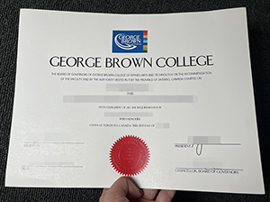 George Brown College degree copy