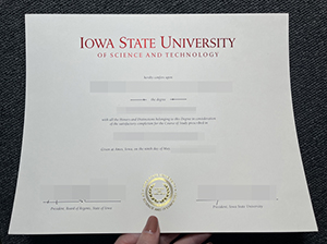 Iowa State University degree copy