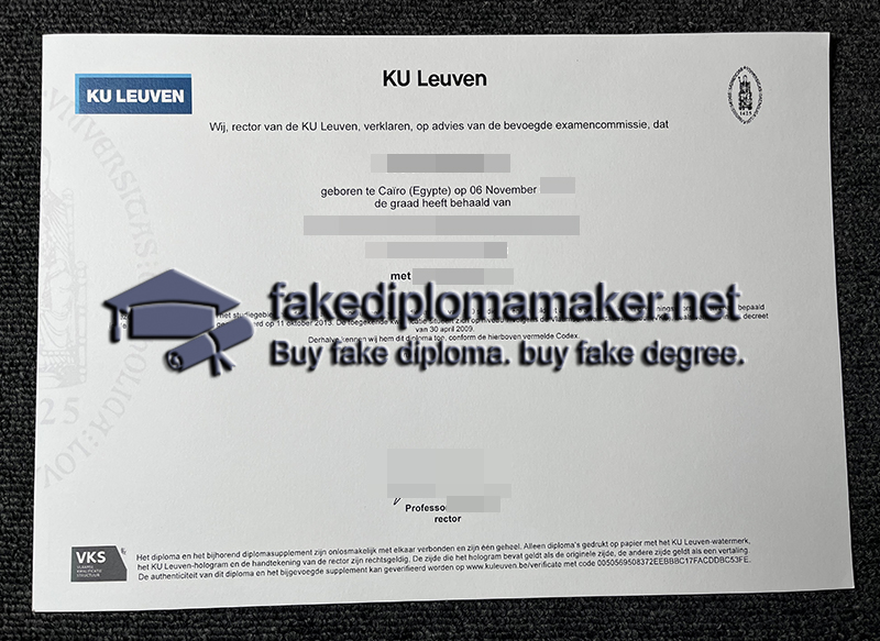 KU Leuven diploma