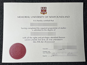 MUN diploma copy