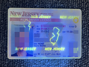 New Jersey ID copy