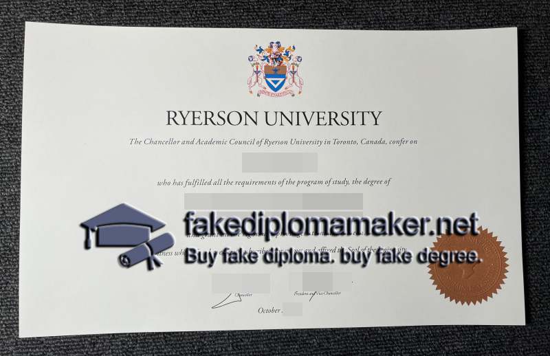 Ryerson University diploma