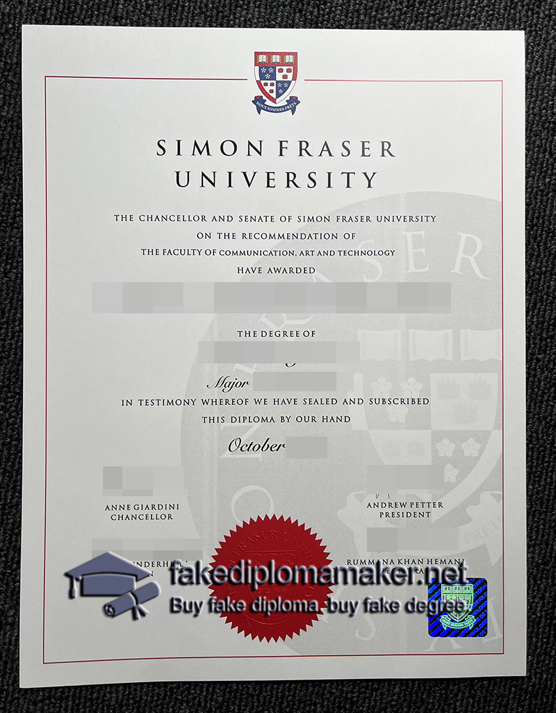 SFU diploma