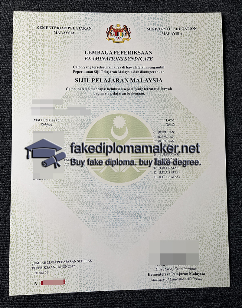 SPM Certificate