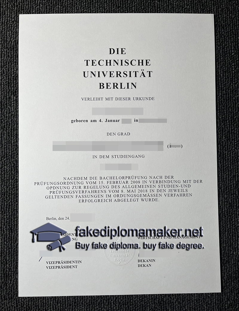 TUB diploma