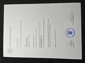 Universität Stuttgart diploma copy