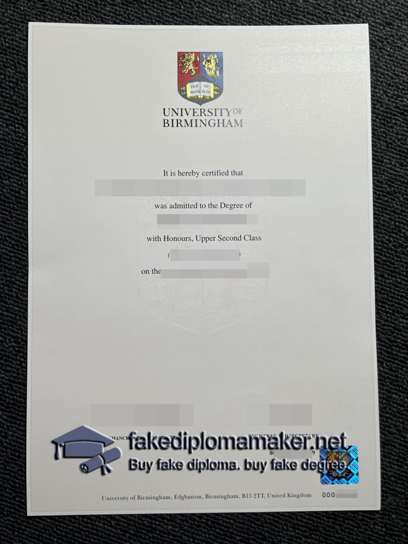 University of Birmingham diploma