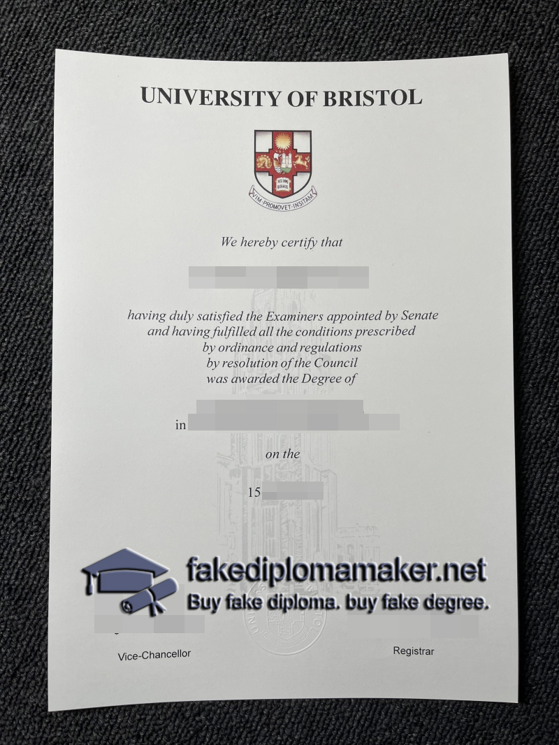 University of Bristol diploma