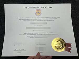 University of Calgary diploma copy