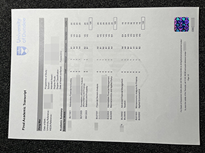 University of Dundee transcript copy