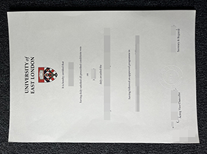 University of East London diploma copy