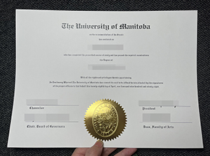 University of Manitoba degree copy