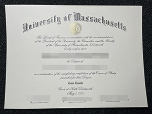 University of Massachusetts degree copy