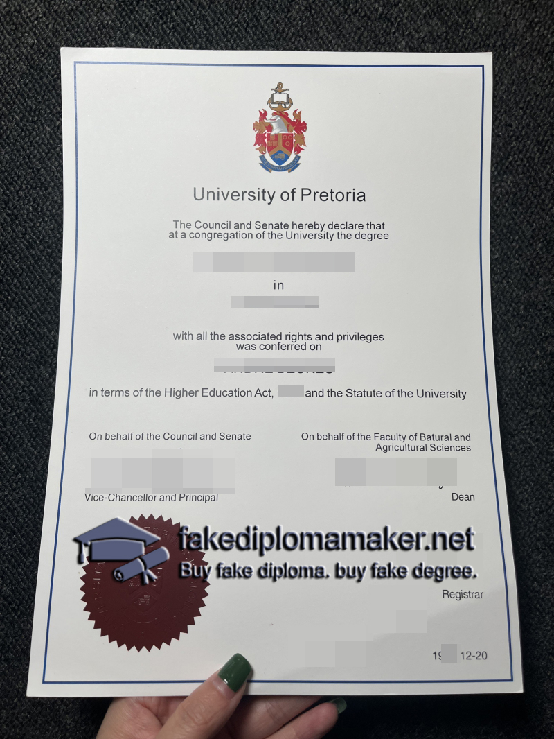 University of Pretoria degree