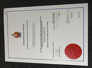 University of Pretoria diploma copy