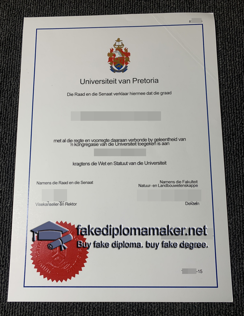 University of Pretoria diploma