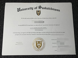 University of Saskatchewan diploma copy