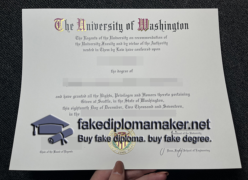 University of Washington diploma