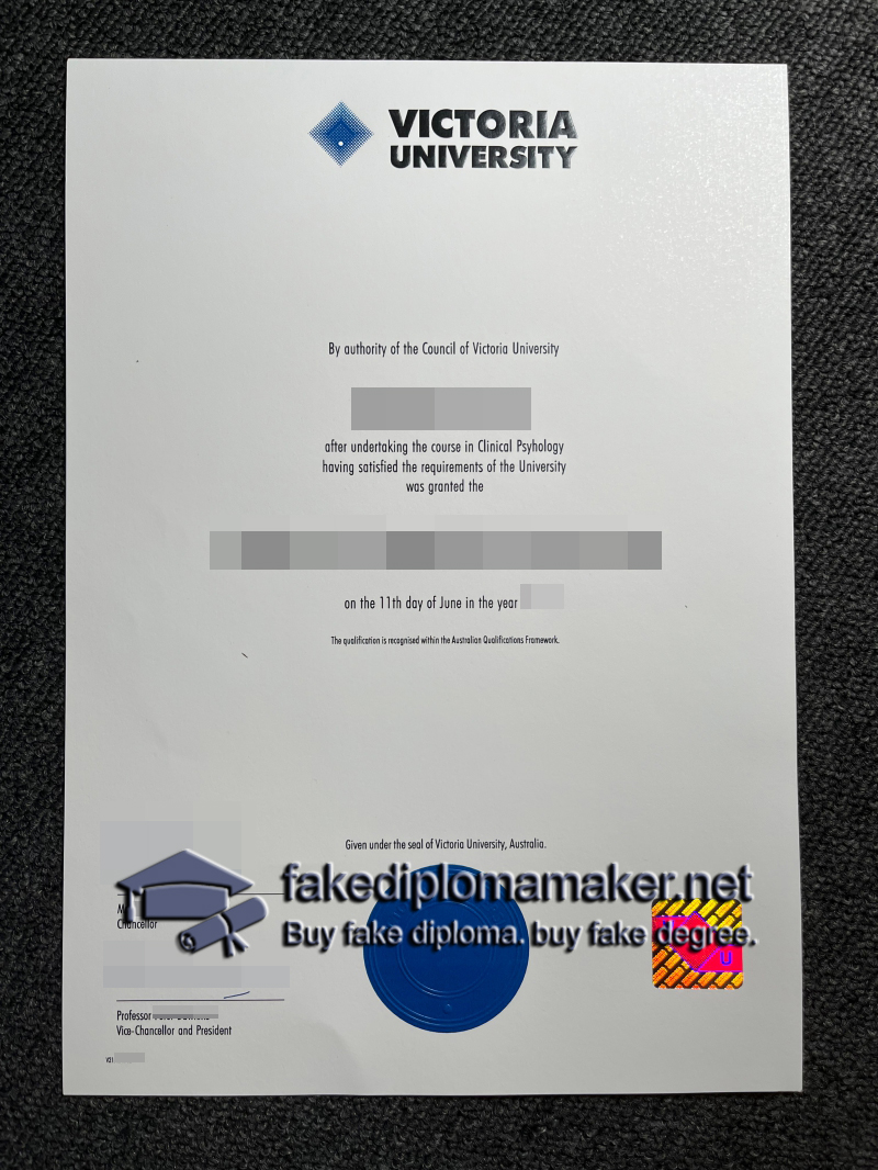 Victoria University diploma