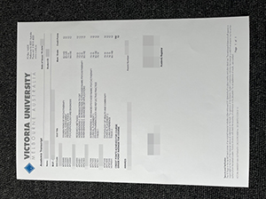 Victoria University transcript copy