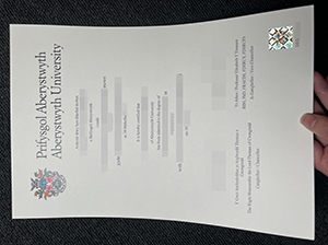 Aberystwyth University degree copy