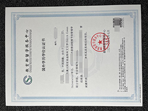 CSCSE certificate copy