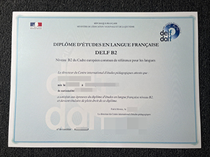 Delf B2 Certificate copy