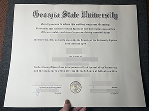 Georgia State University degree copy