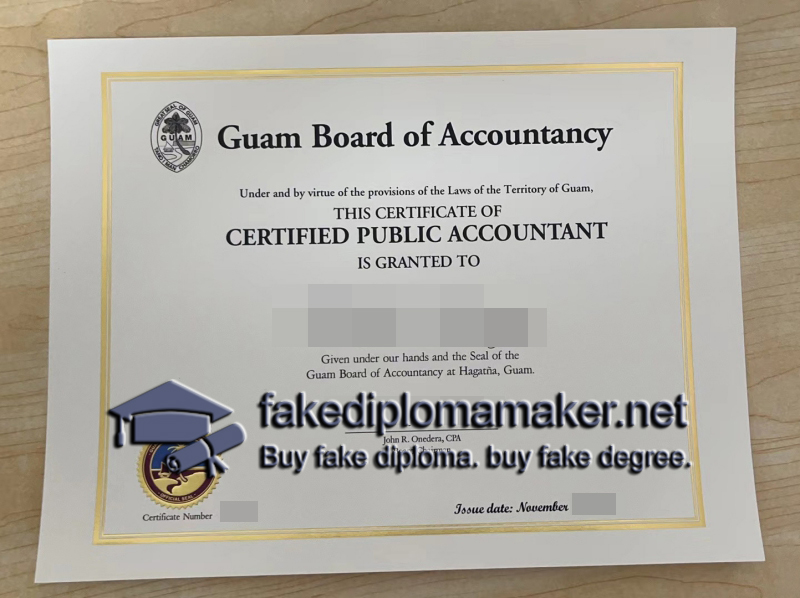 Guam CPA Certificate