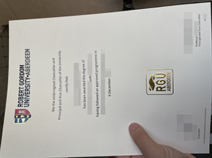 RGU diploma copy