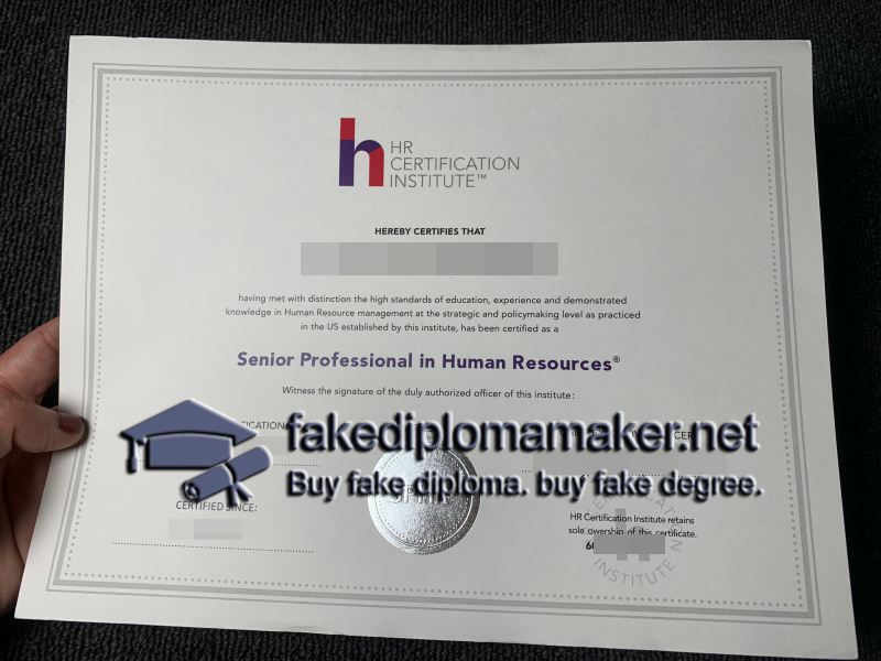 SPHR Certificate