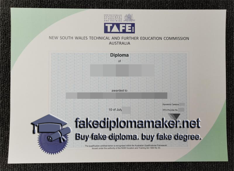 TAFE NSW Certificate