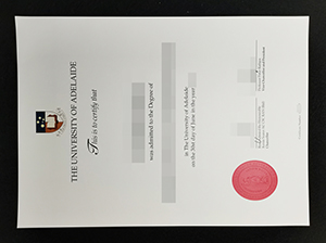 University of Adelaide degree copy