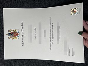 University of Cumbria degree copy