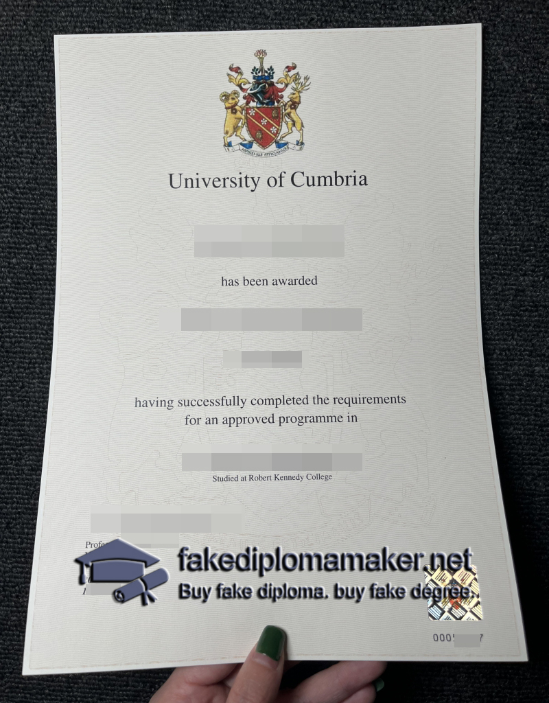 University of Cumbria degree