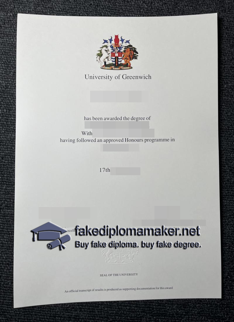 University of Greenwich diploma